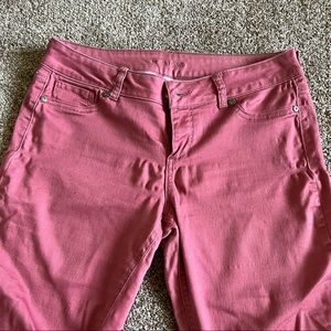 Dark Pink Skinny Jeans